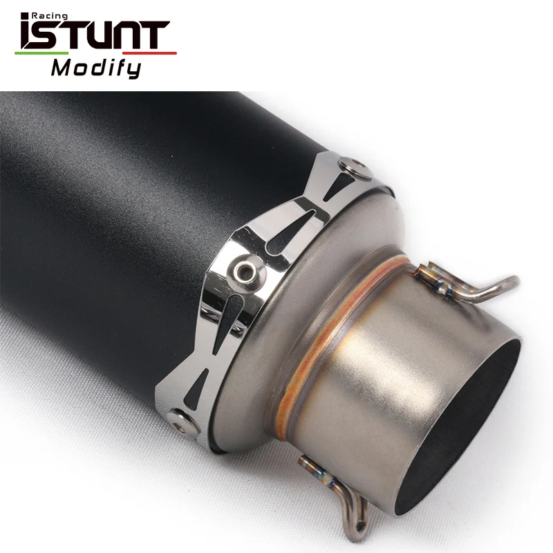 ISTUNT 36-51mm Universal Motorcycle Exhaust Scooter Escape Modified Muffler Pipe With db killer for Ninjia 250 NVX 155 R3 CB400