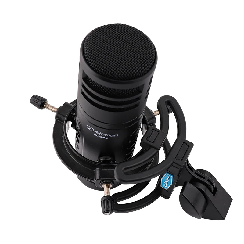 ميكروفون البث الديناميكي Alctron BC800V2 مزود بتركيز منخفض ومنتصف المدى، يستخدم في التسجيل الصوتي، والتقاط الأدوات