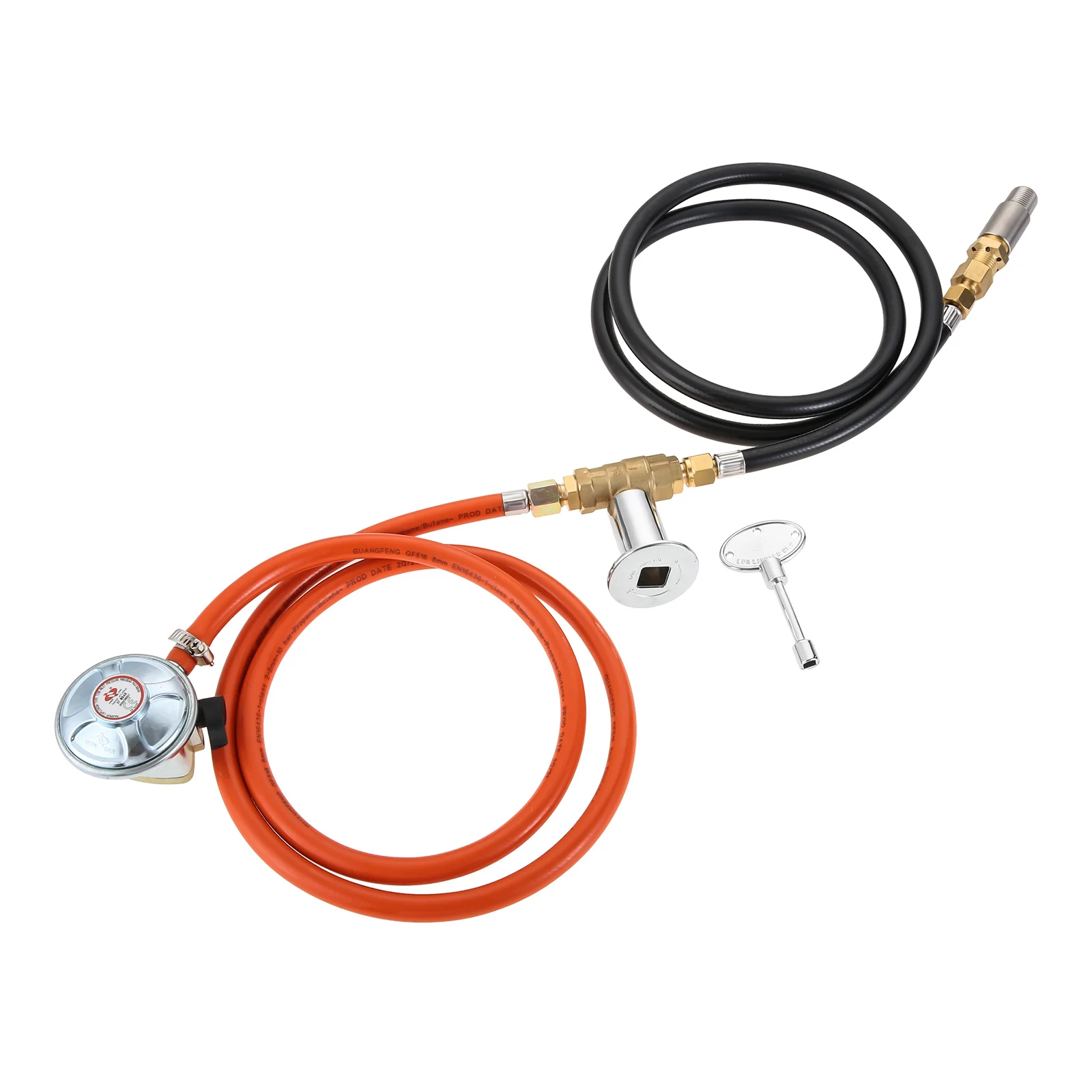프로판 파이어핏 가스 제어 어셈블리 키트, 공기 믹서 밸브, 영국 최대 90000 BTU 용 레귤레이터 포함