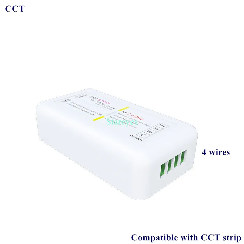 Imagem -03 - Controle Remoto rf 2.4g com Tela Sensível ao Toque Receptor sem Fio com Tira Rgb Rgbw Rgbcct 2.4g com Controle Remoto em Cor Única