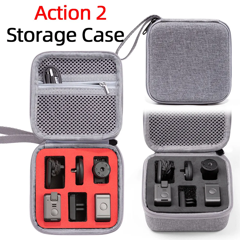 ​For DJI Action2 Storage Bag Lingmo Sports Camera Clutch Bag VCR Box