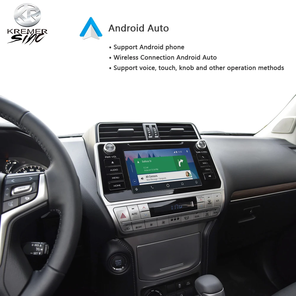 Wireless CarPlay Android Auto for Toyota  kSmart Auto Wireless Android Auto for Prado VX  Prado 150  Landcruiser Pardo Kakadu
