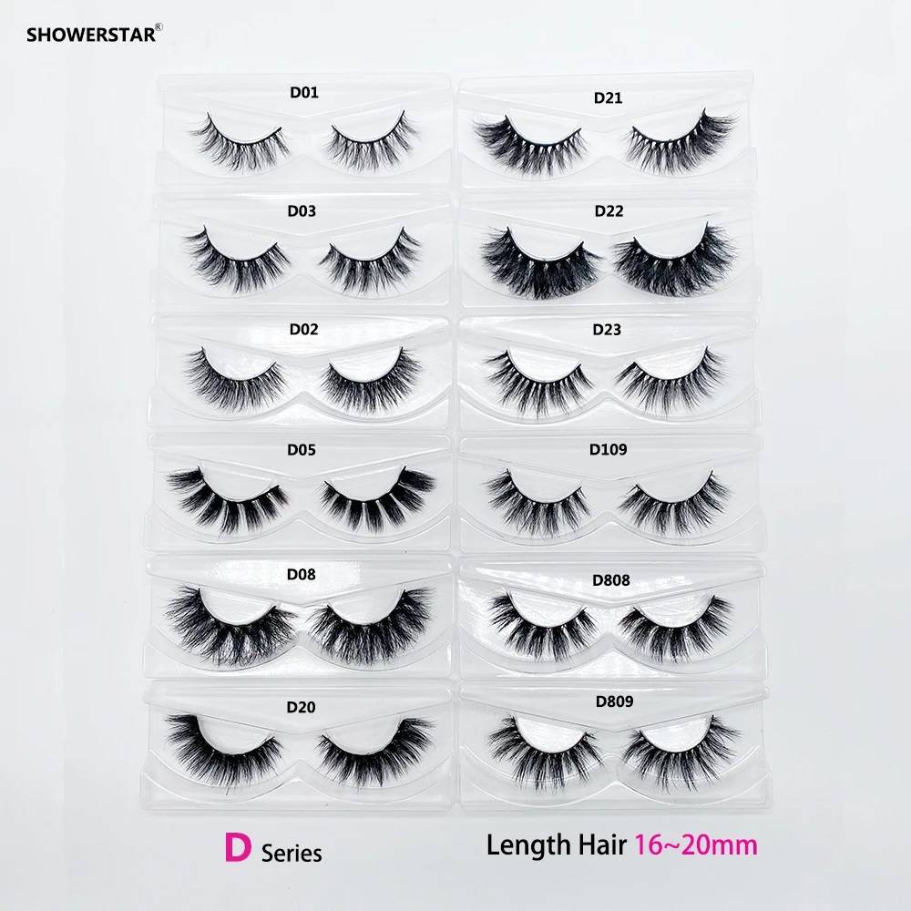 ขายส่ง Make Up 5D Mink Eyelashes Fluffy เคลือบของ Eyelash Extension 100คู่/ล็อตไม่มีกล่อง16 ~ 25มม.ขนตา D08 A14