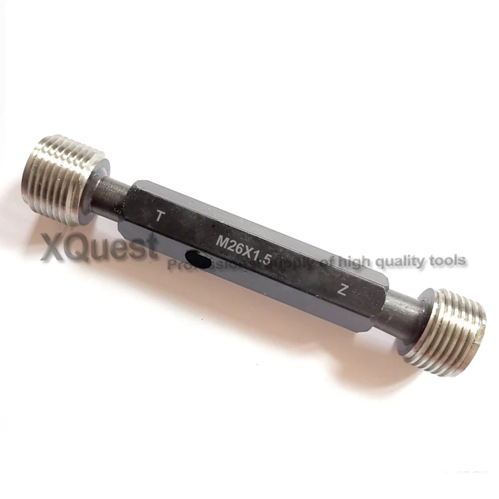 

6H Right Hand Metric Plug Screw Thread Gauge Gauges M26 M26X3 M26X2 M26X1.5 T Z GO NO GO fine thread Gage tools M26X1 M26X0.5