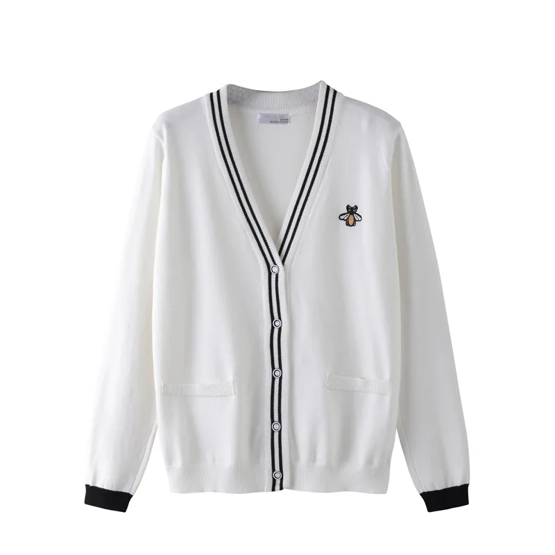 HLBCBG Spring Autumn Women Casual Cardigans S-XL Knitted Long Sleeve Sweater V Neck Female Jumper Coat Open Cardigan