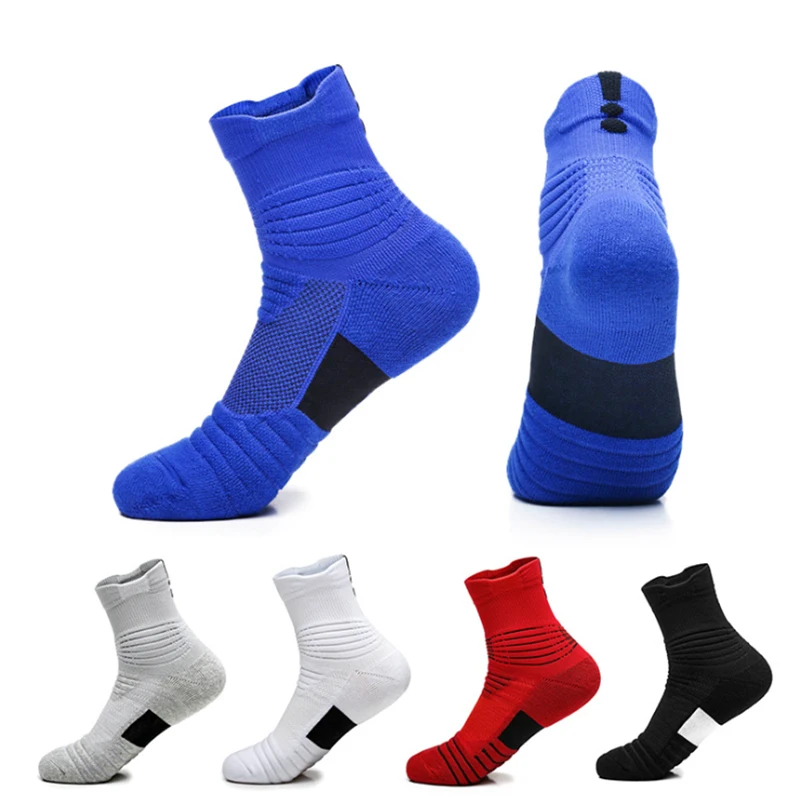 Basketball Socks Men\'s Towel Bottom Non-slip Sports Ship Socks Wool Ring Outdoor Short And Medium-tube Elite Dry Running Skiing