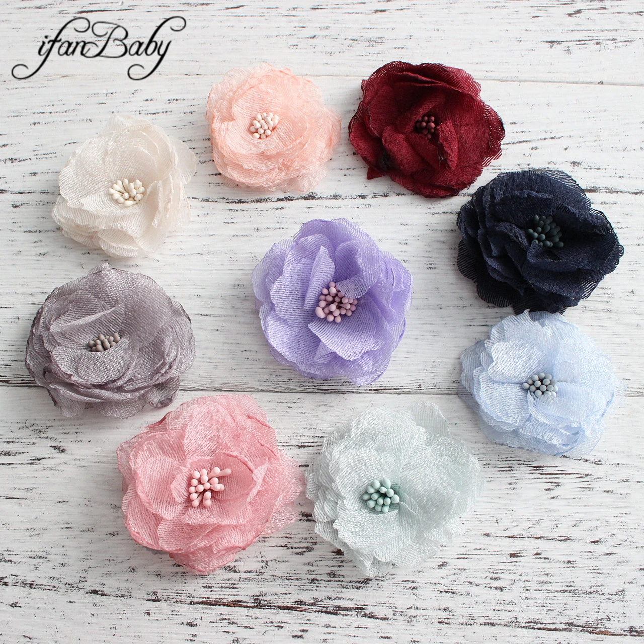 

Accessories for hair singed burn flowers for DIY craft hair accessories fabric flowers