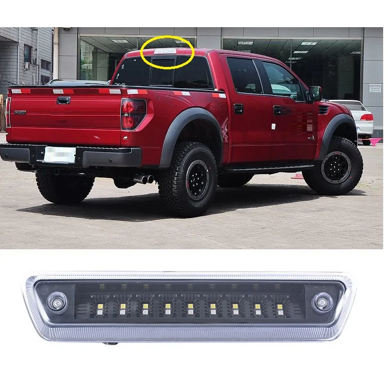 Exterior Rear High Addtional Brake Lights For Ford F150 F-150 2009-2014 Rear Brake lights Fog Lights