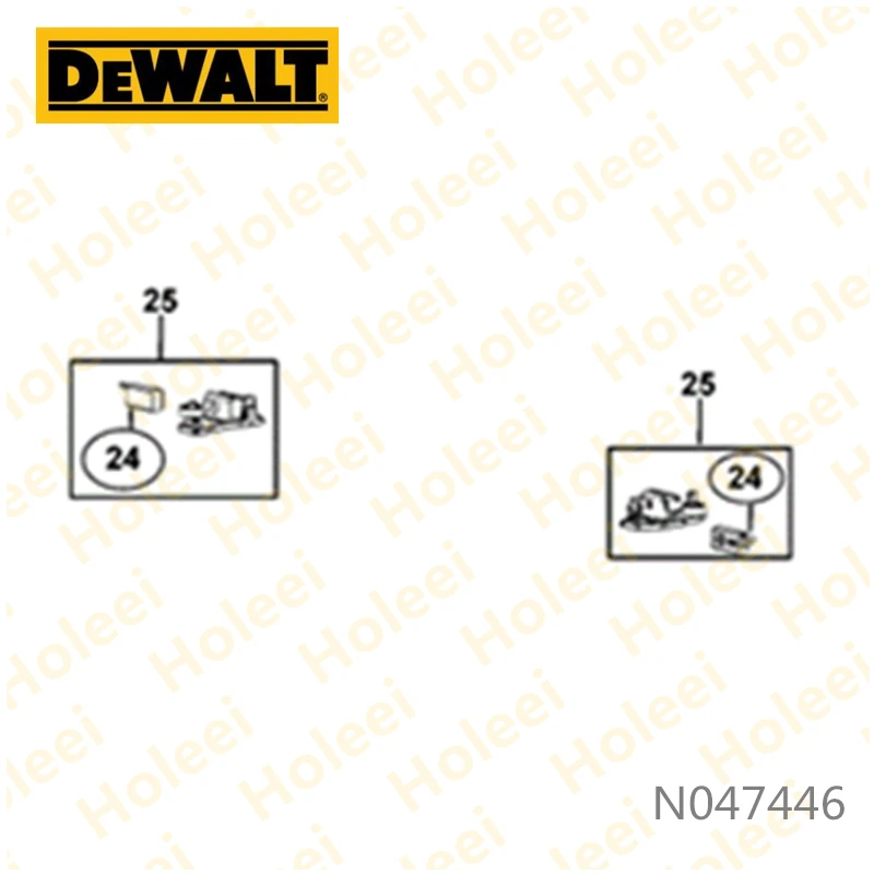 BRUSH & HOLDER FOR DEWALT D25501K D25601K D25602K D25603K D25820K D25831K N047446