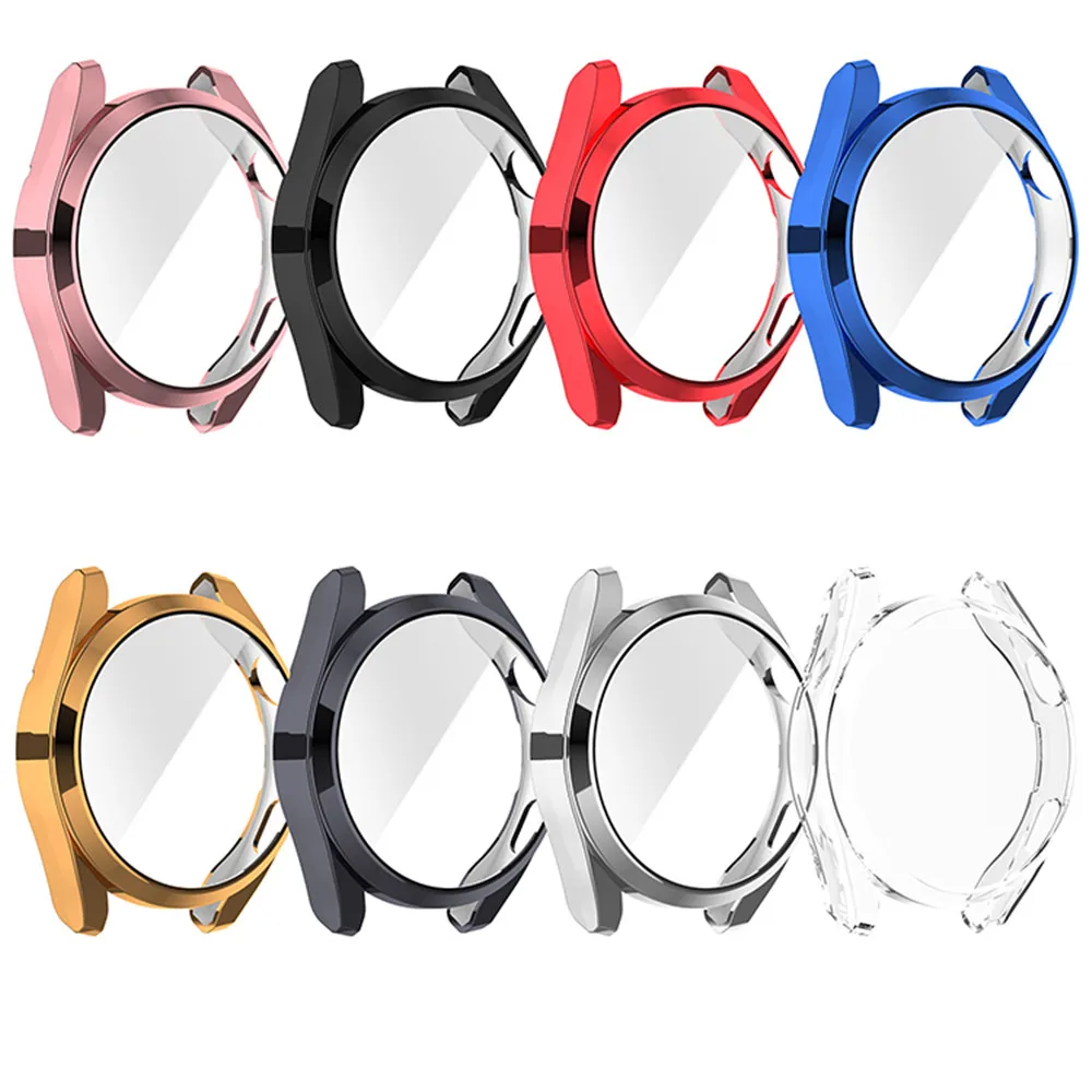 Housing Shell Cover TPU All-inclusive Electroplating Protective Case for Huawei Watch3 Pro Watch
