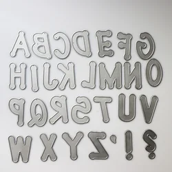 Large Big Alphabet Set Die Cut Letter Metal Cutting Dies Stencil Scrapbooking Embossing 2024 New Christmas Craft