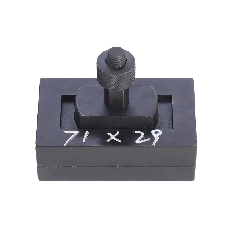 قالب تثقيب هيدروليكي من الفولاذ المقاوم للصدأ مخصص ، مستطيل يدوي ، 15 ، 71x29mm