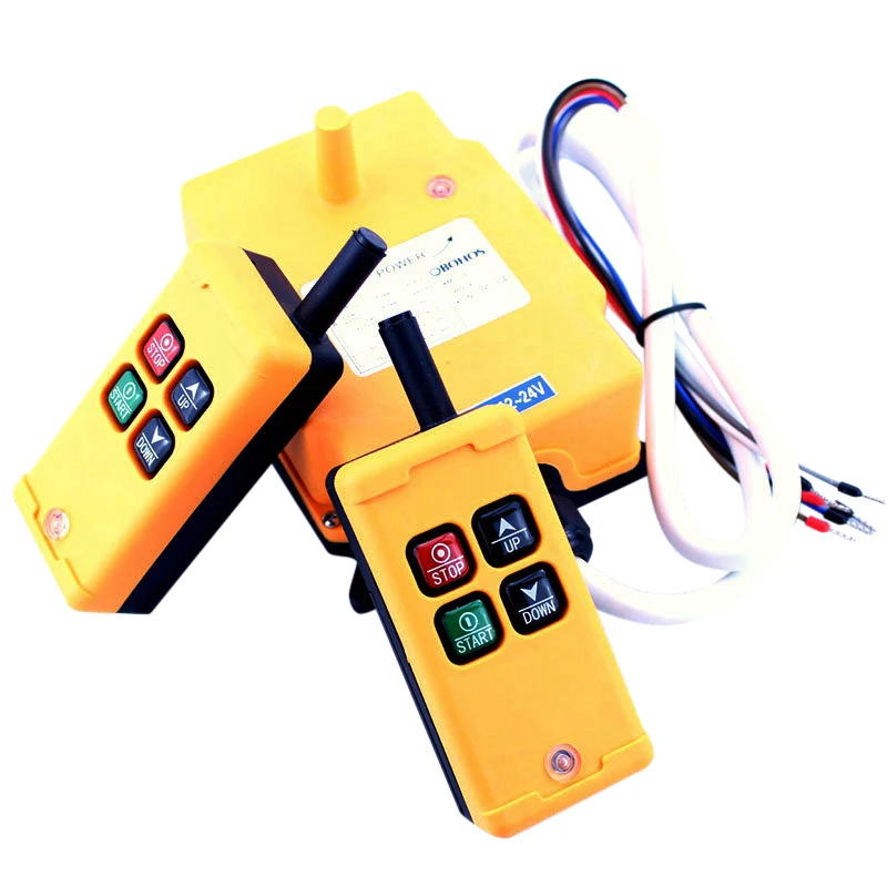 HS-4 2 Tansmitters 4 Channels 1 Speed Control Hoist Crane Radio Remote Control System