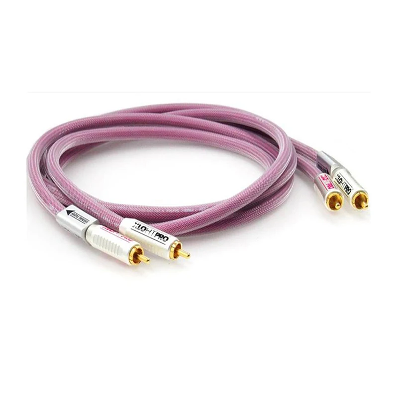 Hifi Gold plated RCA plug HTP1 PRO RCA XLO audio interconnect cable CD Amplifier DVD player Speaker RCA cable