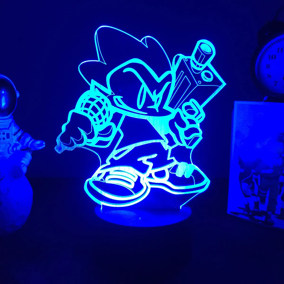 3D Lamp Friday Night Funkin Game Night Light Tankman Figure For Bedroom Decor Bedside Lamp Kids Gamers Birthday Christmas Gift