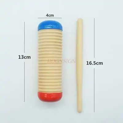 Children's percussion instrument red and blue sand tube sand scraping tube