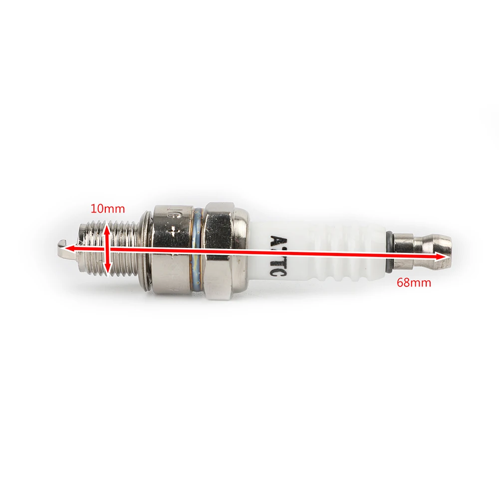 

A7tc spark plug for 4 stroke engines 139qmb 139fmb ATV (50-150cc) M10 16mm hex