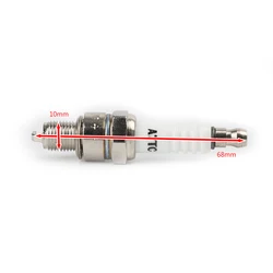 A7tc spark plug for 4 stroke engines 139qmb 139fmb ATV (50-150cc) M10 16mm hex