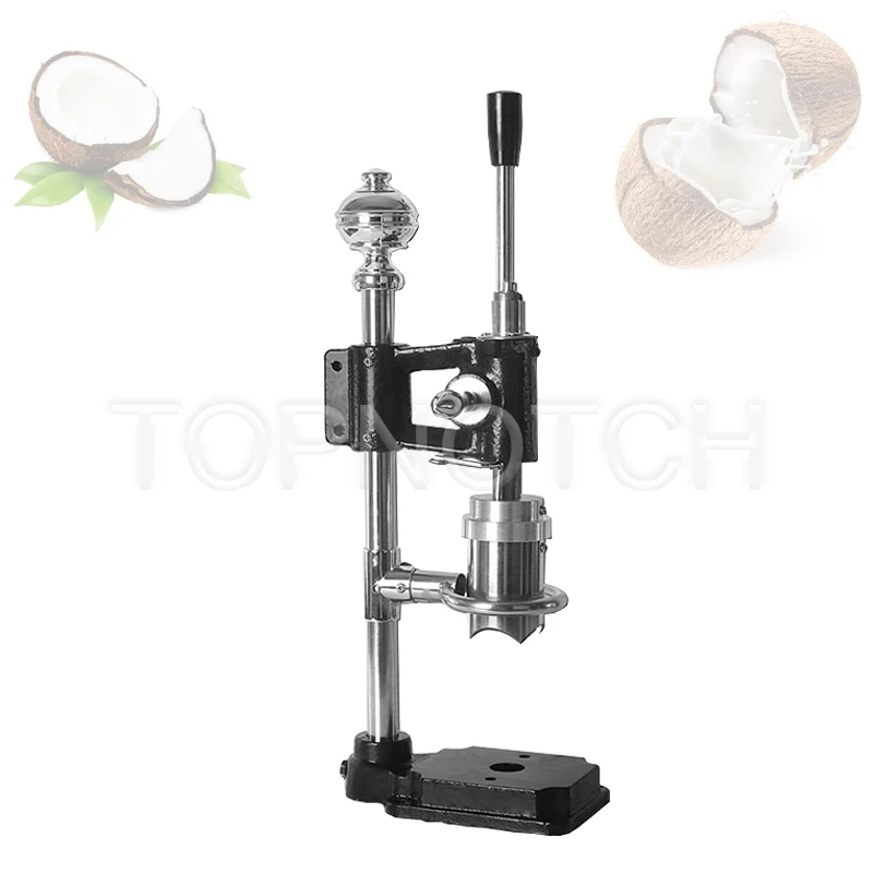 Commercial เปิดมะพร้าวฝาปิดเครื่องสแตนเลส Coco น้ำ Punch แตะสีเขียวมะพร้าวควบคุมง่ายเครื่องมือ