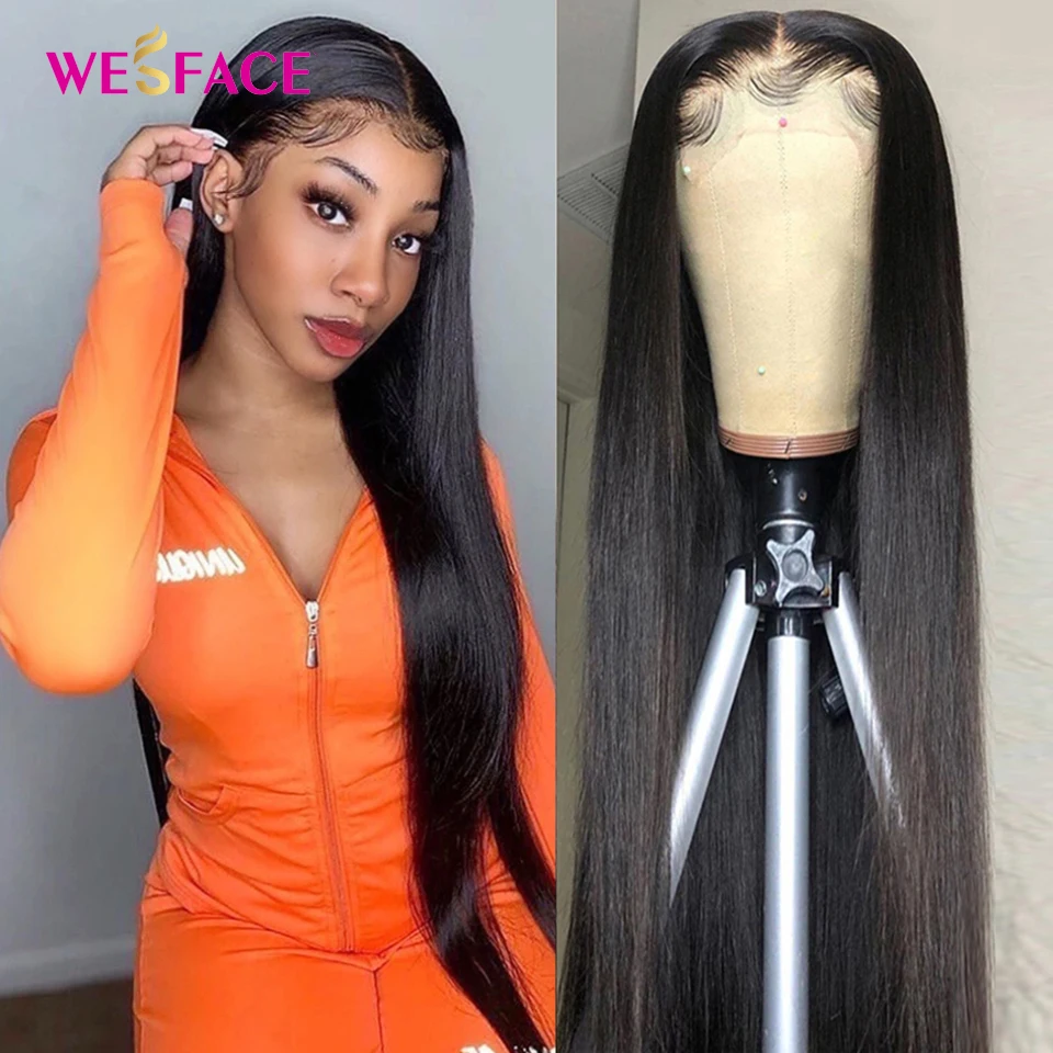 

13x4 Straight HD Lace Front Human Hair Wigs Pre Plucked Remy Brazilian Human Hair Wig For Women Transparent Lace Frontal Wigs