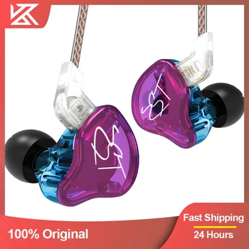 KZ-ZST Pro X 인이어 이어폰, 하이브리드 헤드셋, 하이파이, 베이스, 노이즈 캔슬링, 컬러풀한 이어버드, 마이크 포함, ZSN, ZSX, ZS3 용 케이블