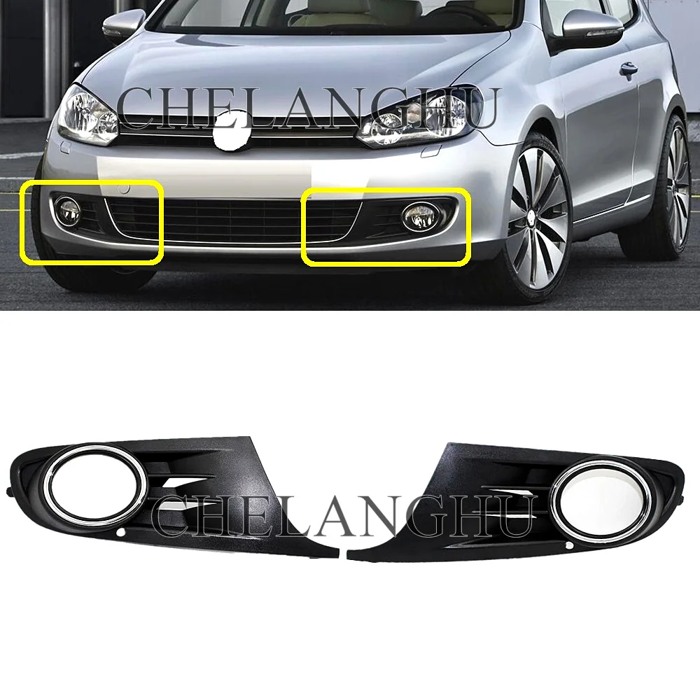 

New Grille Cover For VW Golf 6 MK6 2009 2010 2011 2012 2013 Car-Styling Fog Light Fog Lamp Vent Grille Cover