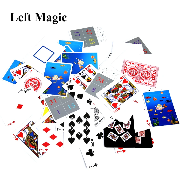 10 Sets Special Playing Card Magic Tricks Collection Cards Close Up Street Stage Poker Magic Porps Magician Gimmick Mentalism C