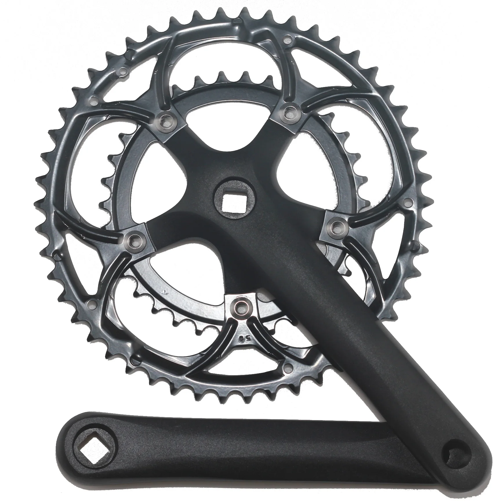 

Bicycle Crankset Crank Chainwheel Road Bike Sprocket Aluminum Alloy 50 34 Teeth 8 9 Speed Square Hole Racing 170mm