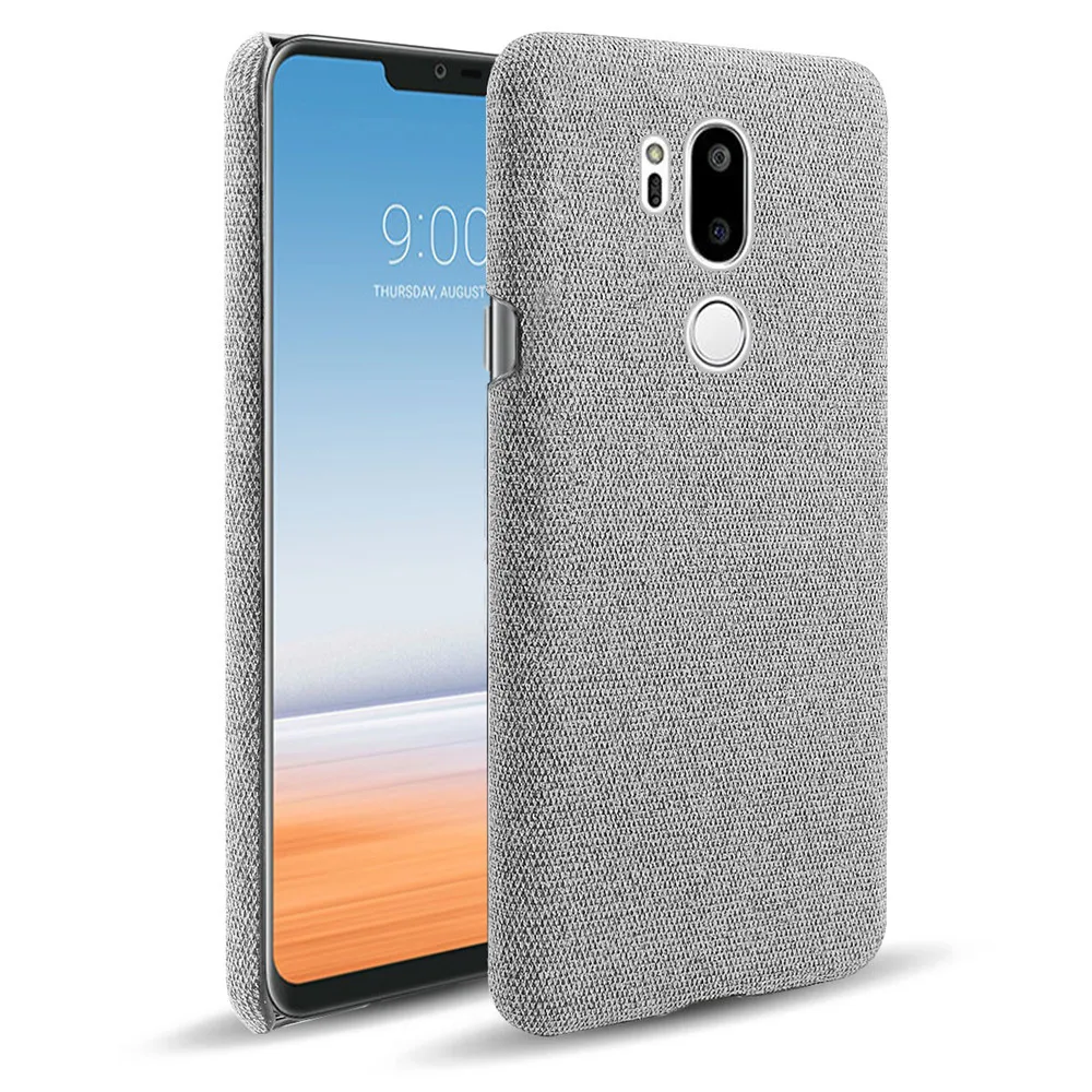 Cloth Cases For LG G7 ThinQ Case Slim Retro Cloth Hard Cover For LG G7 6.1\