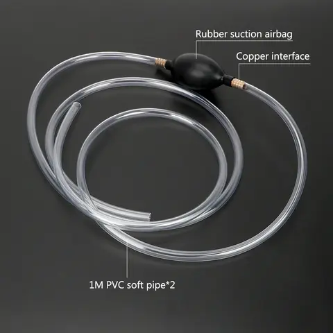 Bilbränsle Bensinpump Sifon PVC-rör Bensin Diesel Vätska Manuell Pump Vatten Oljeöverföringspump Biltillbehör 8 best sales manuell pump - №6