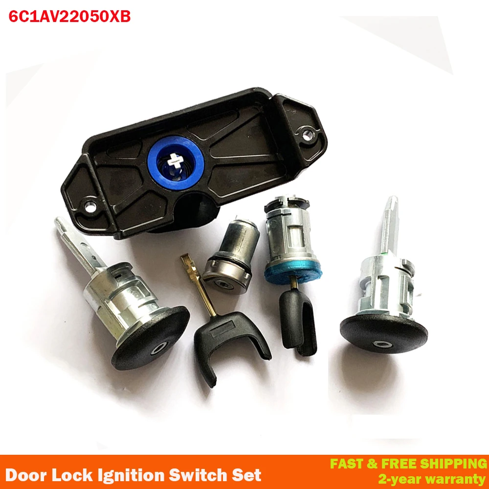 7Pcs/set FOR FORD TRANSIT MK7 2006-2014 FULL LOCK SETLOCKSET DOOR BONNET IGNITION 6C1AV22050XB 4874508 4874507