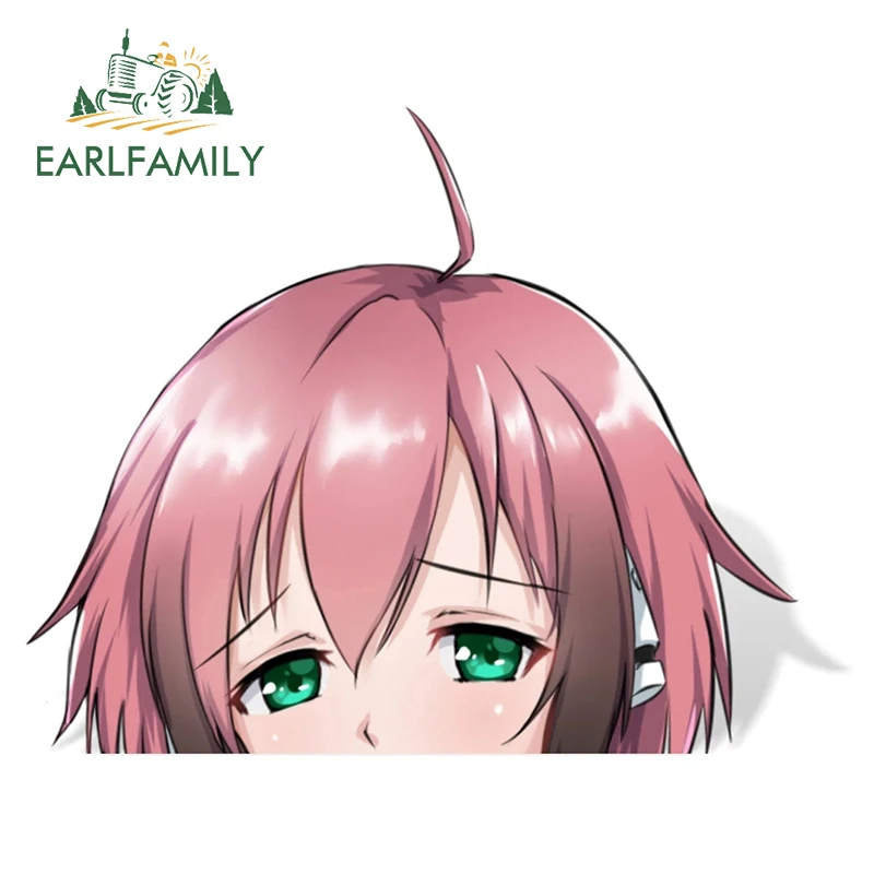 EARLFAMILY-pegatina de vinilo para coche, 13cm x 11cm, Anime Sora no Otoshimono, Ikaros, Peeker, JDM, parabrisas trasero, maletero, Peek, calcomanías