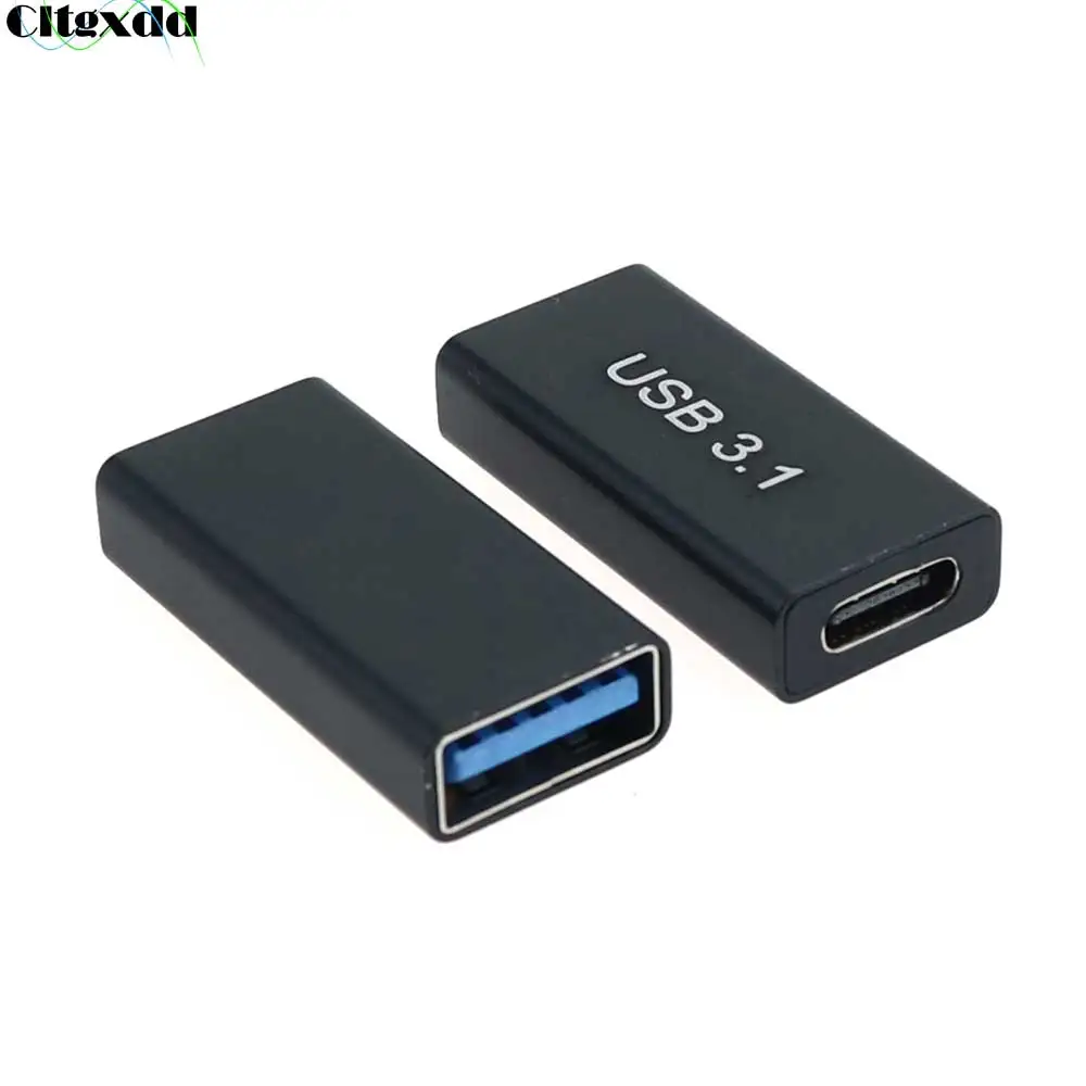 Cltgxdd 1 Stück USB 3.0-Kupplung Buchse auf USB Typ C Buchse Adapter Super Speed USB3.0 Typ-C Verlängerungs-Verbindungsadapter – Detail 1