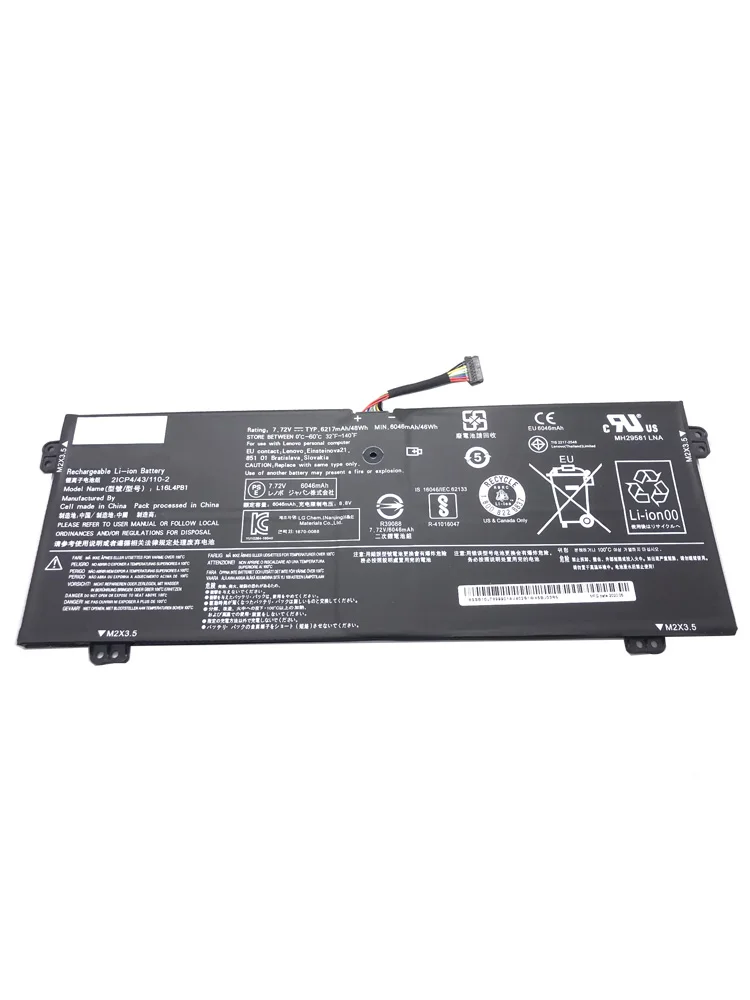 Imagem -06 - Lmdtk Nova L16l4pb1 Bateria do Portátil para Lenovo Yoga 72013ikb 13ikbr 15ikb 730-13ikb L16m4pb1 5b10m52739 7.68v 48wh