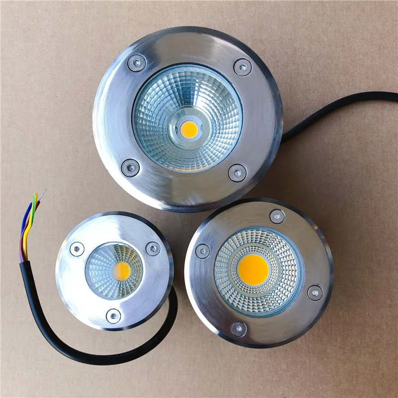 

2PCS IP68 Waterproof LED Underground Light 5W 10W 15W Outdoor Ground Garden Path Floor Buried Yard Spot Landscape 85-265V DC12V