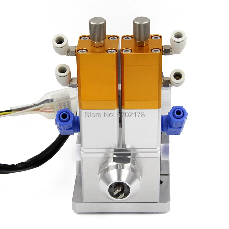 Motor stirring electric screw double liquid valve dynamic dispensing valve