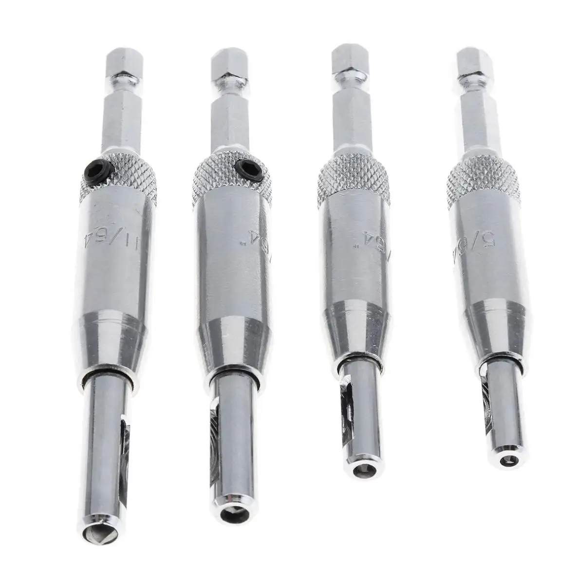 4pcs / lot Universal Door Window Hinge  Perforator Hexagon Drill Locating Shaped Drilling Kit for Woodworking Punching