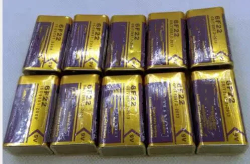 

10pcs/lot 6F22 9v heavy duty battery carbon zinc primary battery multimeter universal meter battery