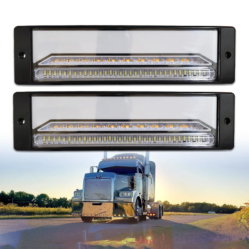 

147LED Trailer Truck Brake Light Waterproof Neon 3 in 1 Halo Ring Tail Brake Stop Light Flowing Turn Signal Light Lamp DC 10-30V