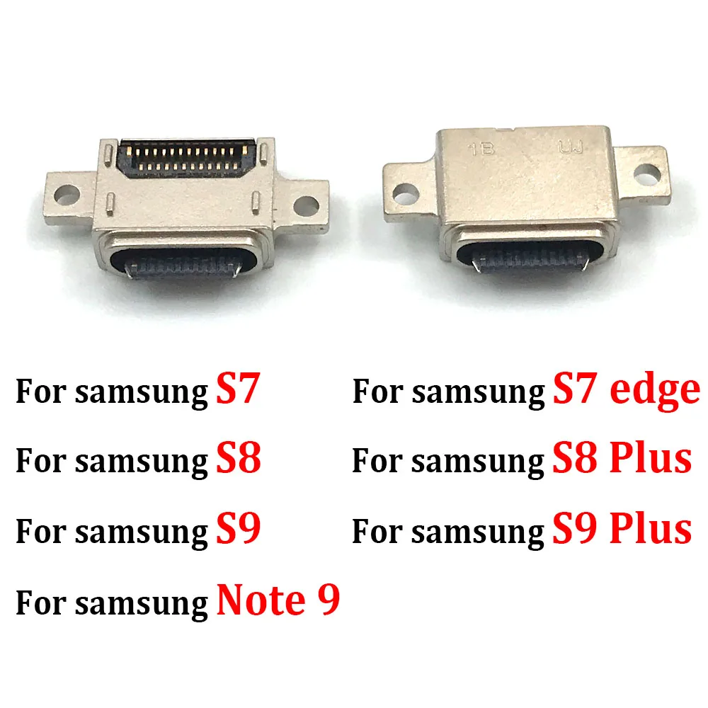 2Pcs, USB Charging Port Connector Charge Jack Socket Dock For Samsung S7 Edge S8 S9 S10 S10e S20 S21 S22 Note 9 10 Plus Ultra Fe