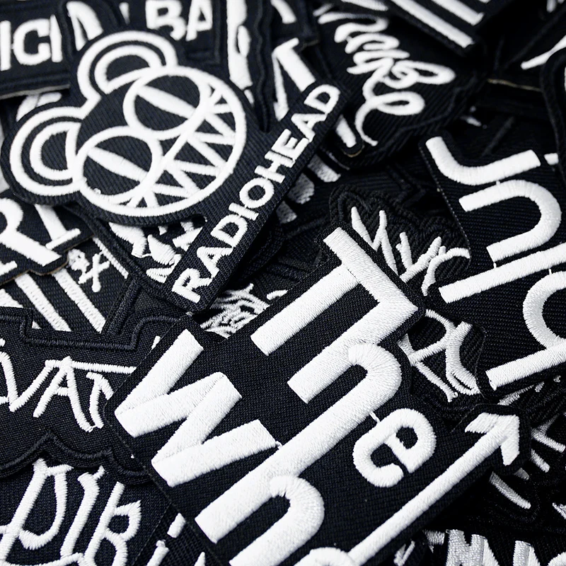 BAND DIY Embroidery Patch Applique Clothes Ironing Sewing Supplies Decorative Patches PUNK ROCK METAL MUSIC