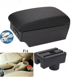 For Chery A13 Very Celer Fulwin Armrest Box Car Center Console Storage Space Case Elbow Rest with Cup Holder USB Interface