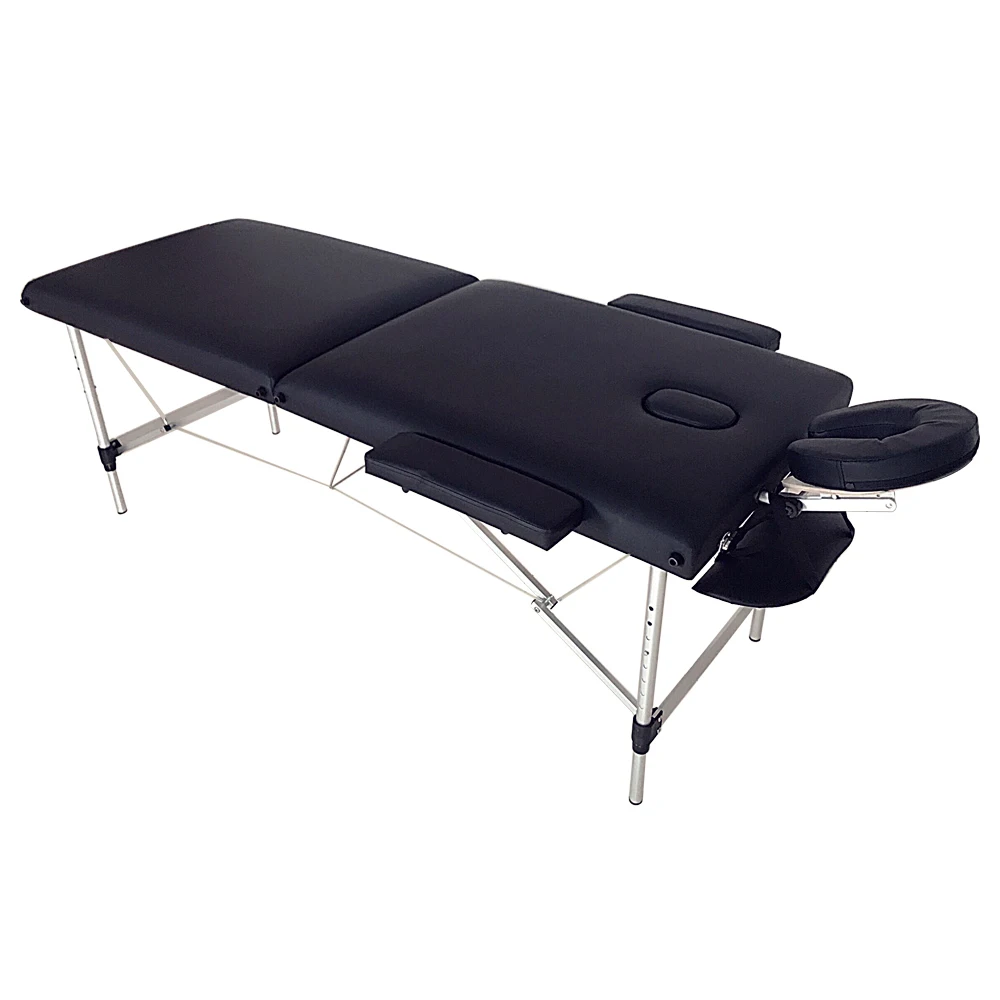 Cama de ginástica dobrável portátil, (186x60x63)cm, 2 seções, dobrável, beleza, spa, musculação, mesa de massagem, salão de beleza, móveis, casa eua