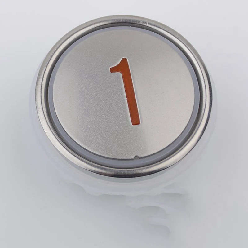 

5pcs Elevator Button NY20041659H03 Stainless Steel Round Button Accessories AQ1H786