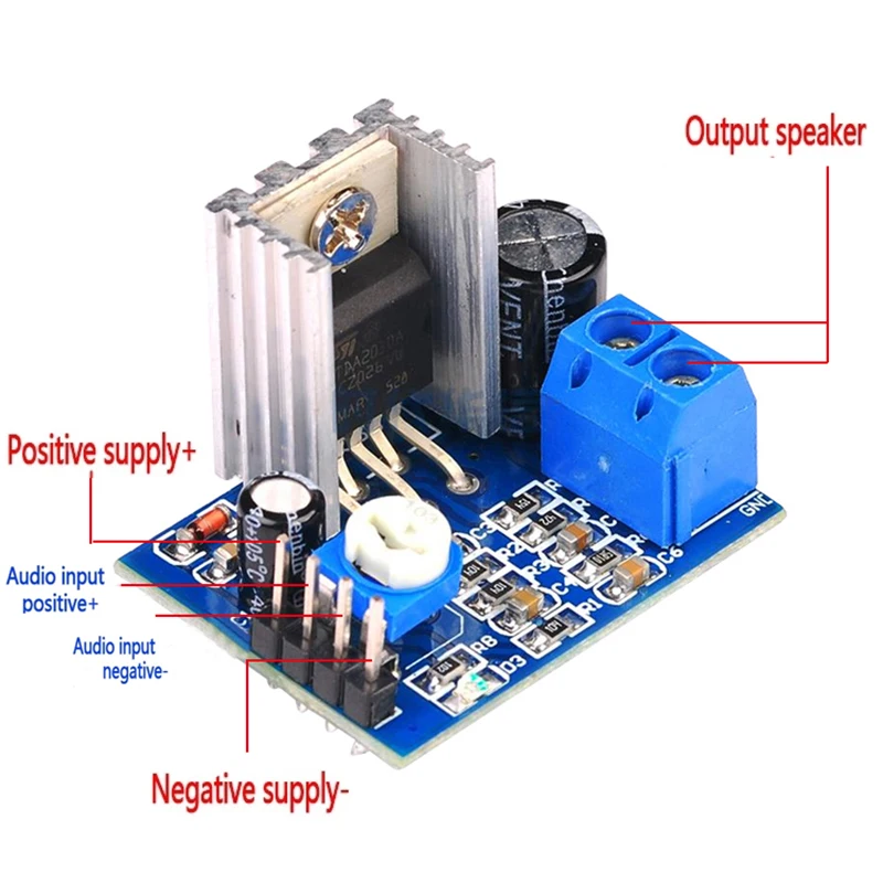 Tda2030 Module Voeding Tda2030 Audio Versterker Board Module Tda2030a 6-12V Single