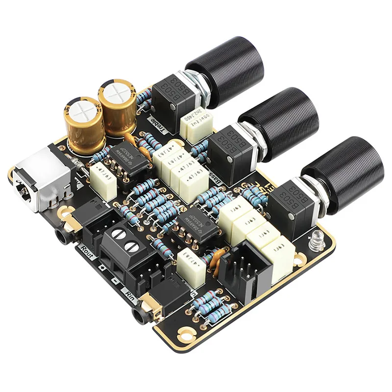 SOTAMIA HIFI Preamp Tone Board NE5532 Active Filter Preamplifier Amplifier Treble Bass Volume Control Tone Sound Effect