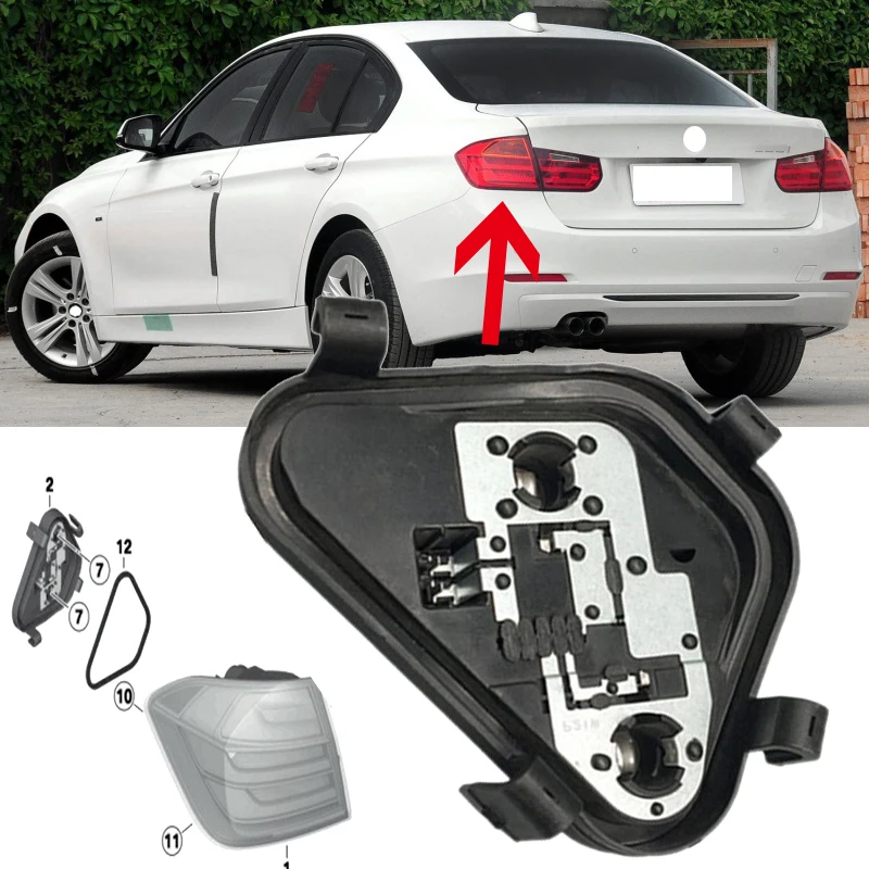 

Lofty Richy Car Rear Taillight Lamp Bulb Holder Fixed Socket Circuit Board Tail Light Lamp Base For BMW 3-Series F30 F80 2013-18