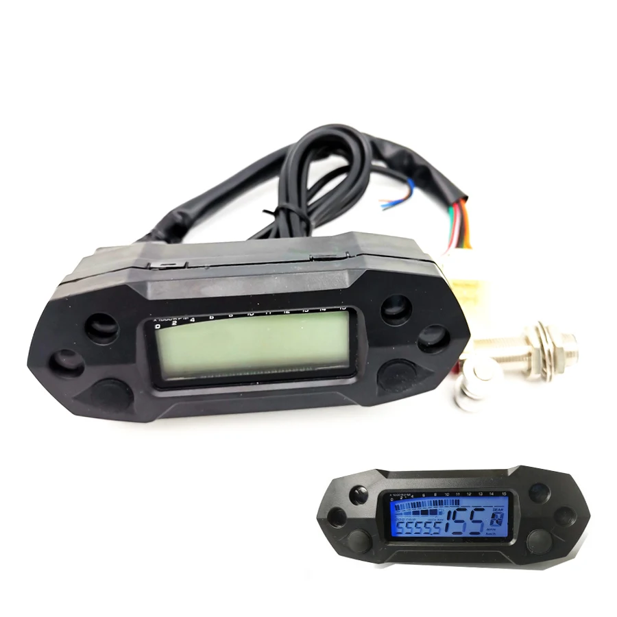 Universal motorcycle speedometer digital odemeter electric injection carburetor meter