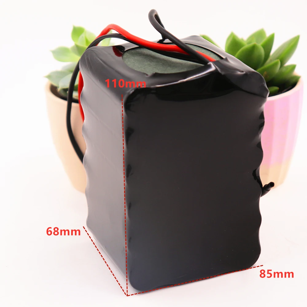 Aleaivy 24v 12ah 10ah 8ah6S4P battery pack 15A BMS 250w 25.2V battery pack for wheelchair motor/children tram power + 2A charger