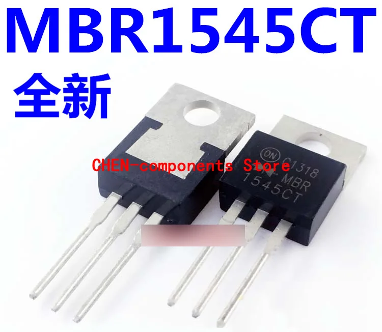 

10pcs New MBR1545CT B1545P TO220 iron head power rectifier Schottky diode